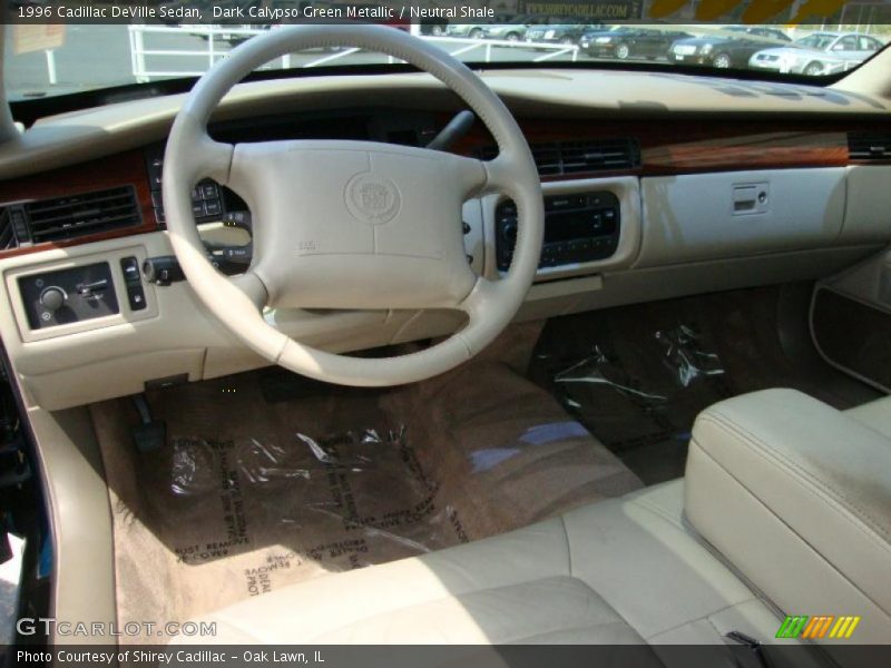 Dark Calypso Green Metallic / Neutral Shale 1996 Cadillac DeVille Sedan