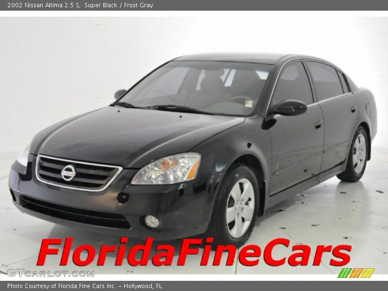 Super Black / Frost Gray 2002 Nissan Altima 2.5 S