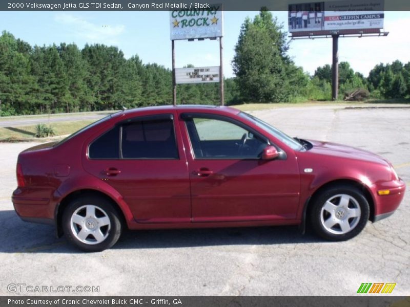 Canyon Red Metallic / Black 2000 Volkswagen Jetta GLS TDI Sedan