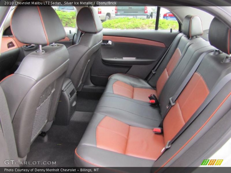 Silver Ice Metallic / Ebony/Brick 2010 Chevrolet Malibu LTZ Sedan