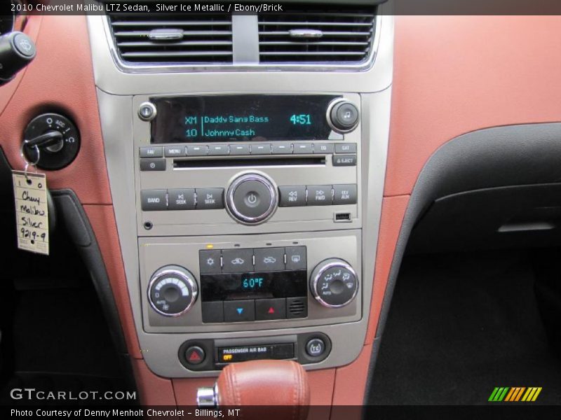 Silver Ice Metallic / Ebony/Brick 2010 Chevrolet Malibu LTZ Sedan