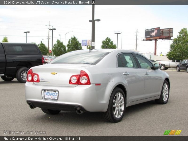 Silver Ice Metallic / Ebony/Brick 2010 Chevrolet Malibu LTZ Sedan