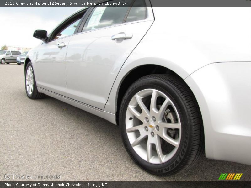 Silver Ice Metallic / Ebony/Brick 2010 Chevrolet Malibu LTZ Sedan