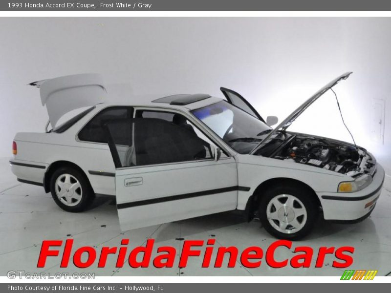 Frost White / Gray 1993 Honda Accord EX Coupe