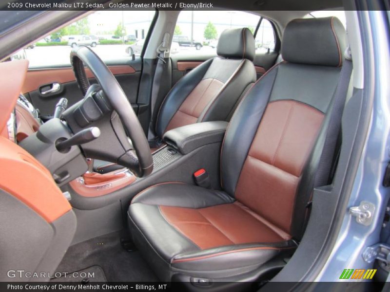 2009 Malibu LTZ Sedan Ebony/Brick Interior