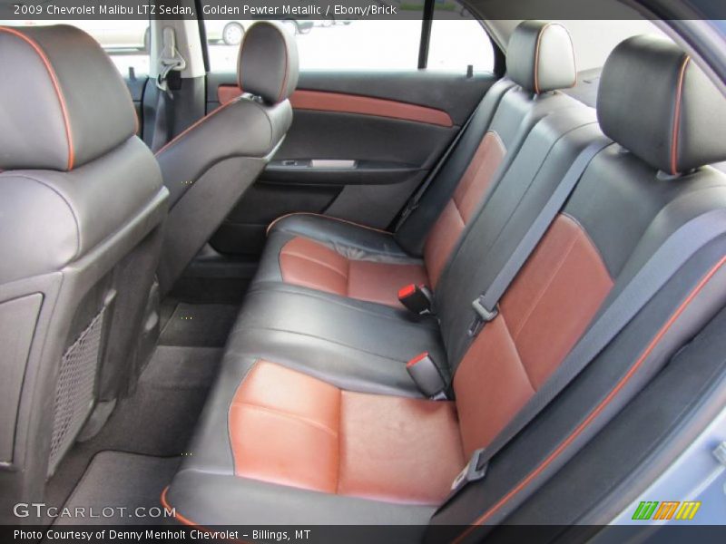  2009 Malibu LTZ Sedan Ebony/Brick Interior