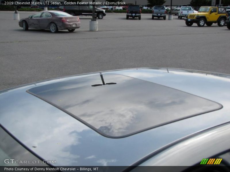 Golden Pewter Metallic / Ebony/Brick 2009 Chevrolet Malibu LTZ Sedan