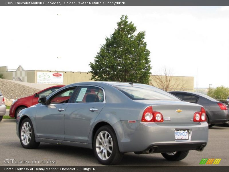 Golden Pewter Metallic / Ebony/Brick 2009 Chevrolet Malibu LTZ Sedan