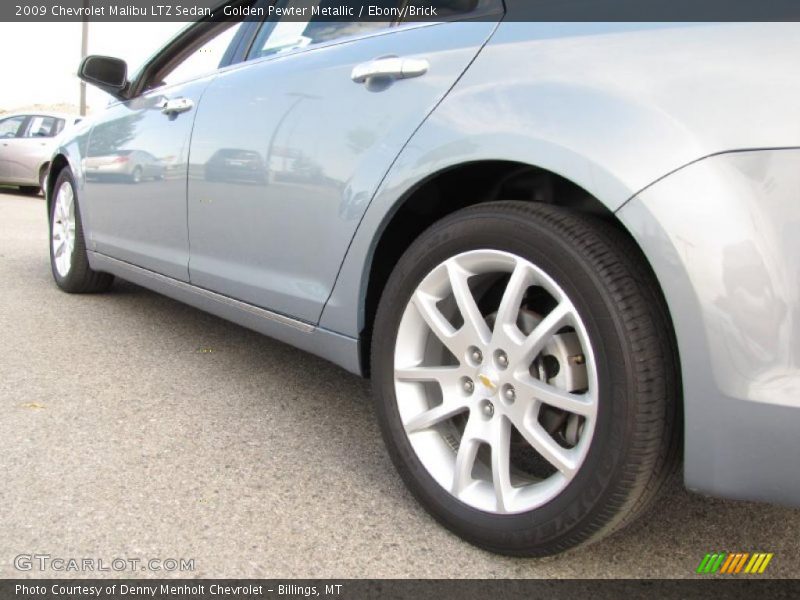 Golden Pewter Metallic / Ebony/Brick 2009 Chevrolet Malibu LTZ Sedan