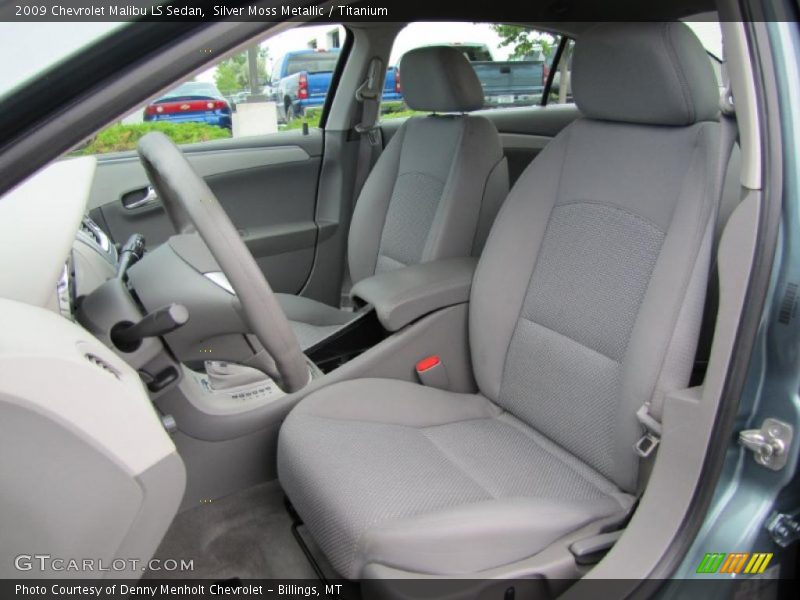 Silver Moss Metallic / Titanium 2009 Chevrolet Malibu LS Sedan