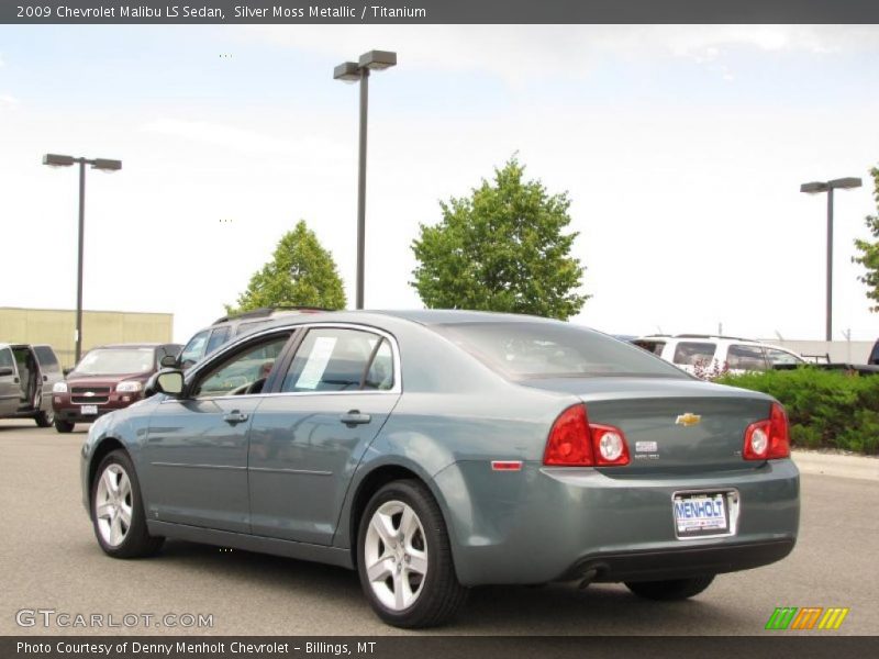 Silver Moss Metallic / Titanium 2009 Chevrolet Malibu LS Sedan