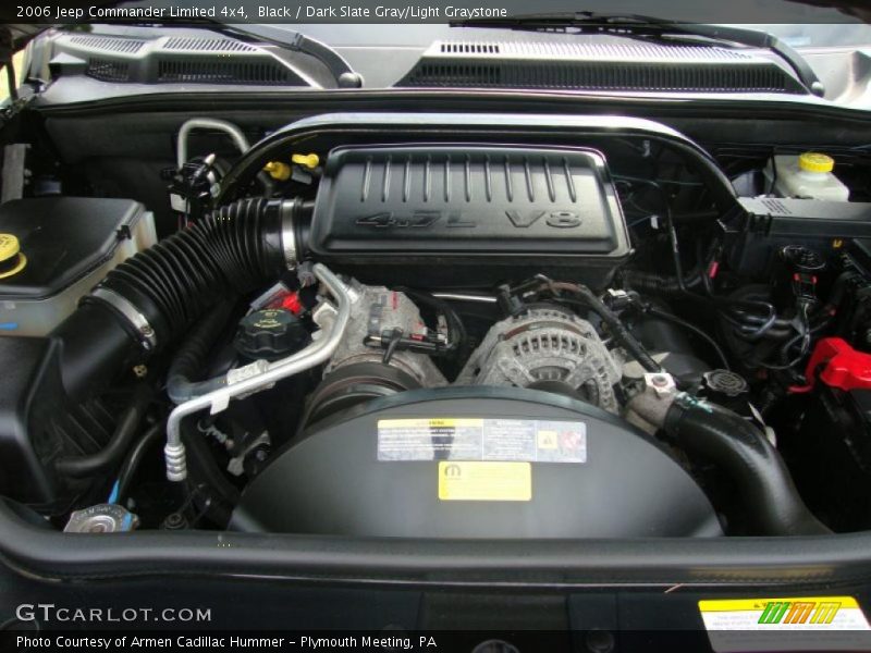 Black / Dark Slate Gray/Light Graystone 2006 Jeep Commander Limited 4x4