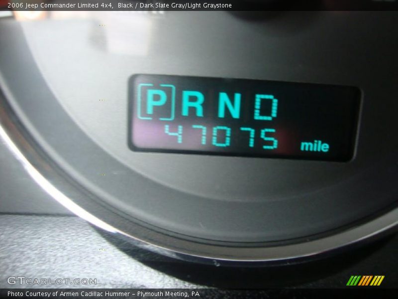 Black / Dark Slate Gray/Light Graystone 2006 Jeep Commander Limited 4x4