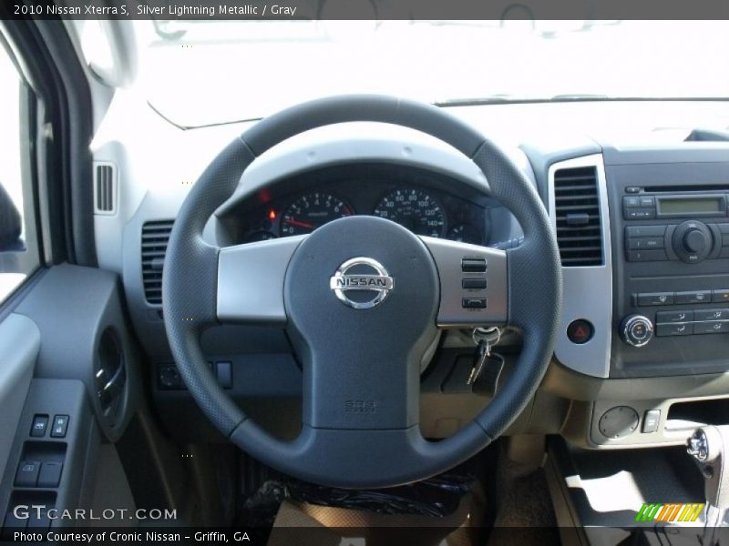 Silver Lightning Metallic / Gray 2010 Nissan Xterra S