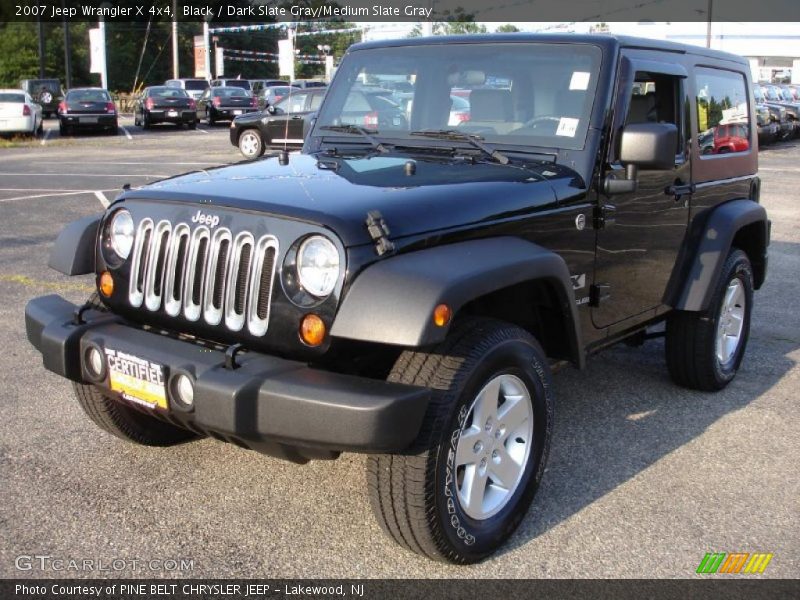 Black / Dark Slate Gray/Medium Slate Gray 2007 Jeep Wrangler X 4x4