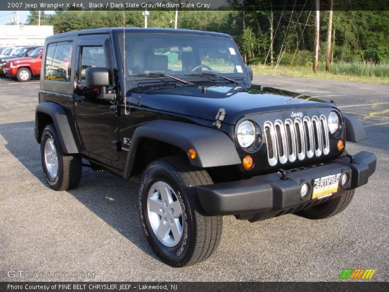 Black / Dark Slate Gray/Medium Slate Gray 2007 Jeep Wrangler X 4x4