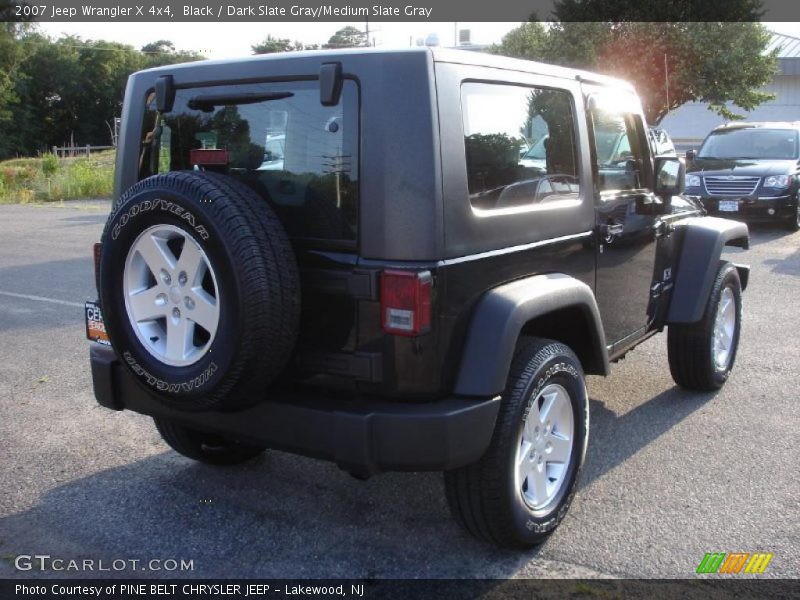 Black / Dark Slate Gray/Medium Slate Gray 2007 Jeep Wrangler X 4x4