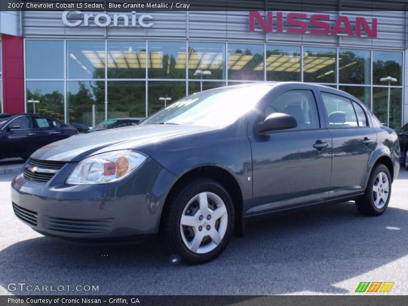 Blue Granite Metallic / Gray 2007 Chevrolet Cobalt LS Sedan