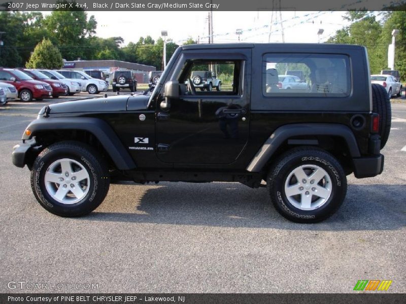 Black / Dark Slate Gray/Medium Slate Gray 2007 Jeep Wrangler X 4x4