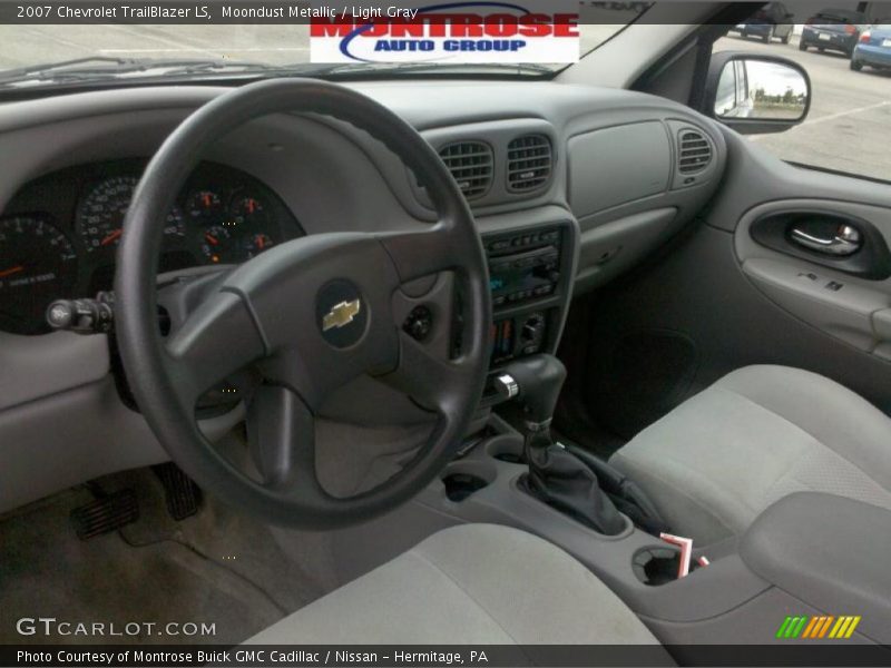 Moondust Metallic / Light Gray 2007 Chevrolet TrailBlazer LS