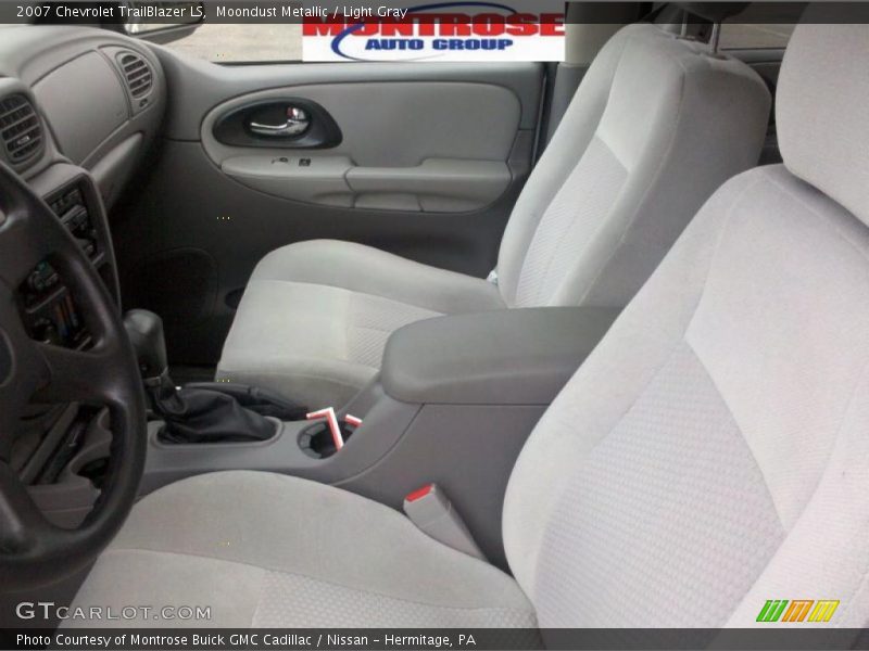 Moondust Metallic / Light Gray 2007 Chevrolet TrailBlazer LS