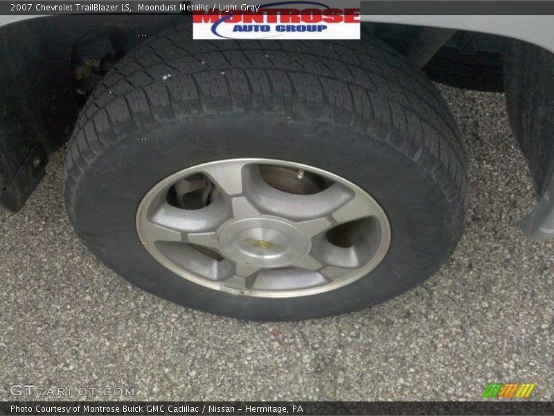 Moondust Metallic / Light Gray 2007 Chevrolet TrailBlazer LS