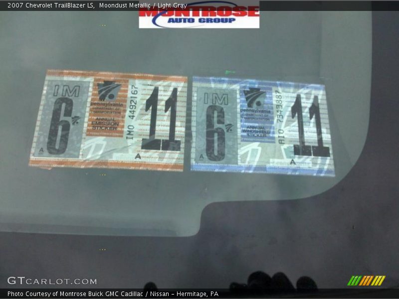 Moondust Metallic / Light Gray 2007 Chevrolet TrailBlazer LS