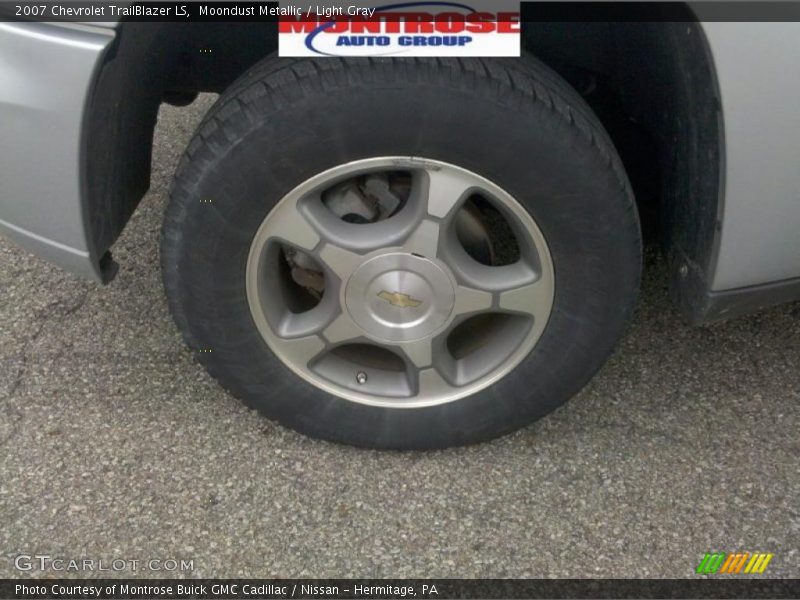 Moondust Metallic / Light Gray 2007 Chevrolet TrailBlazer LS