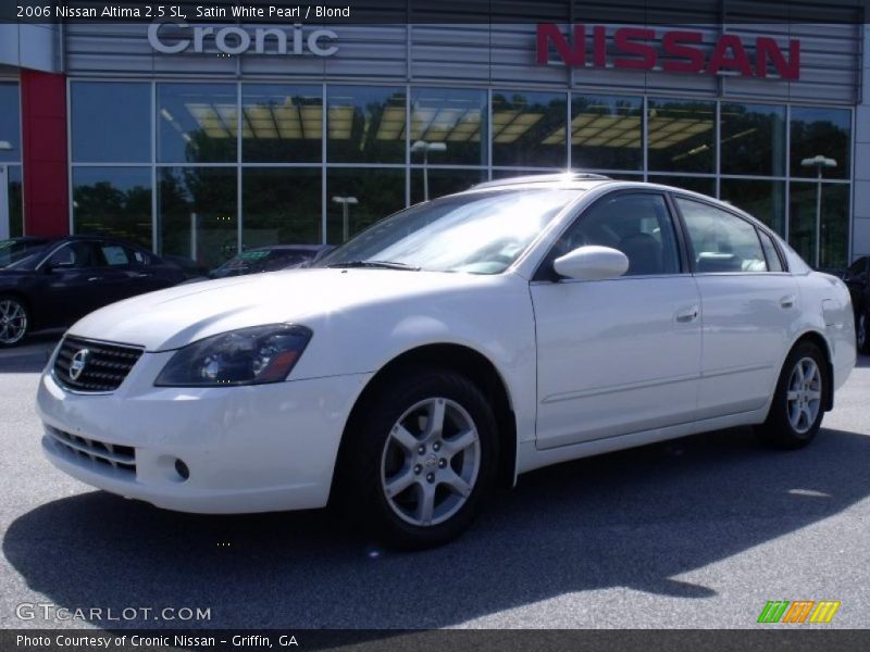 Satin White Pearl / Blond 2006 Nissan Altima 2.5 SL