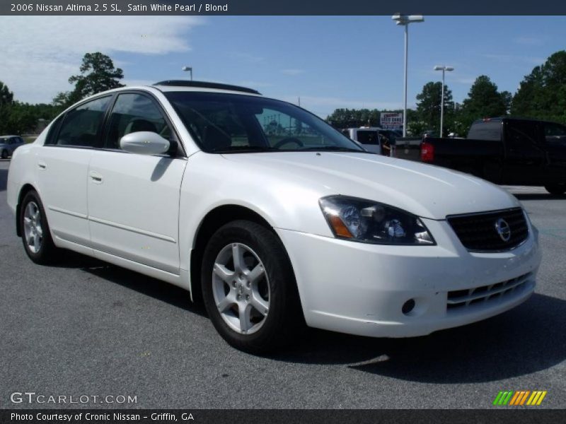 Satin White Pearl / Blond 2006 Nissan Altima 2.5 SL