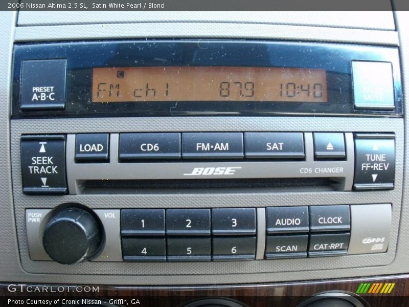 Satin White Pearl / Blond 2006 Nissan Altima 2.5 SL