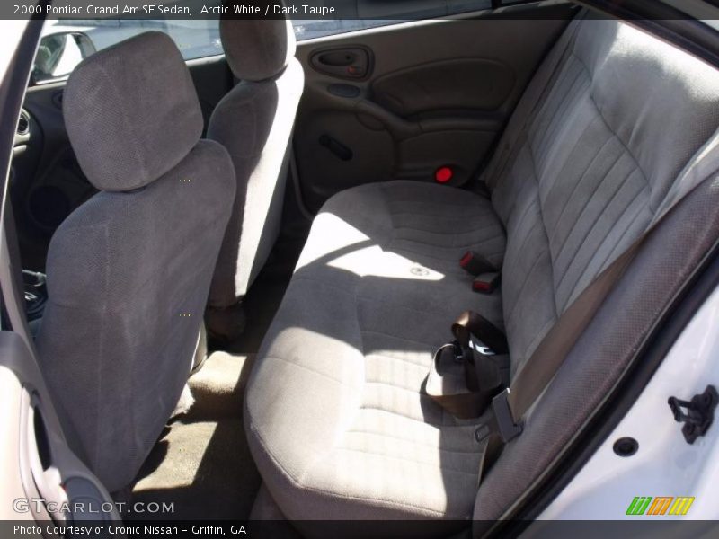 Arctic White / Dark Taupe 2000 Pontiac Grand Am SE Sedan