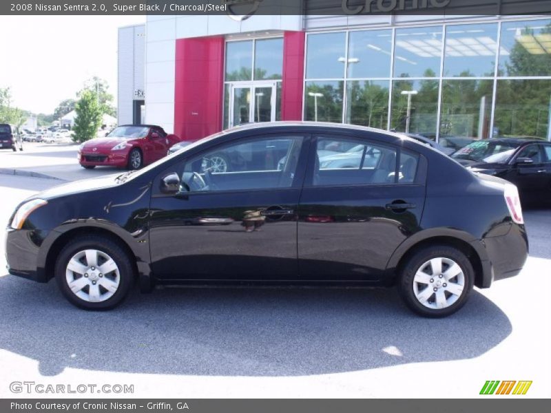 Super Black / Charcoal/Steel 2008 Nissan Sentra 2.0
