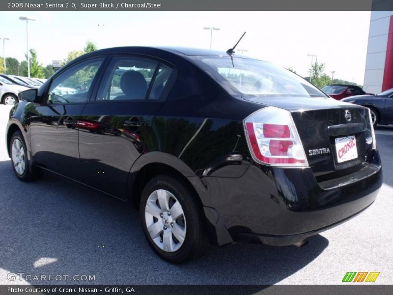 Super Black / Charcoal/Steel 2008 Nissan Sentra 2.0