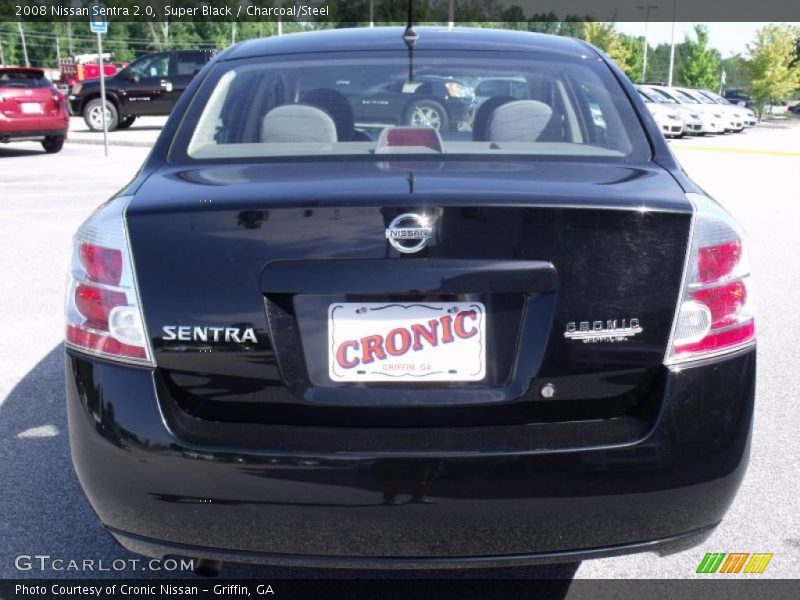 Super Black / Charcoal/Steel 2008 Nissan Sentra 2.0