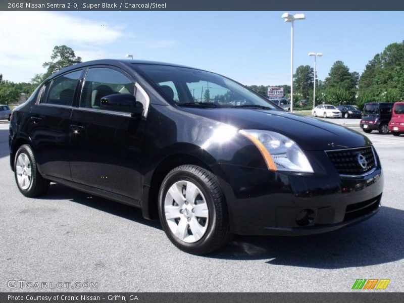 Super Black / Charcoal/Steel 2008 Nissan Sentra 2.0