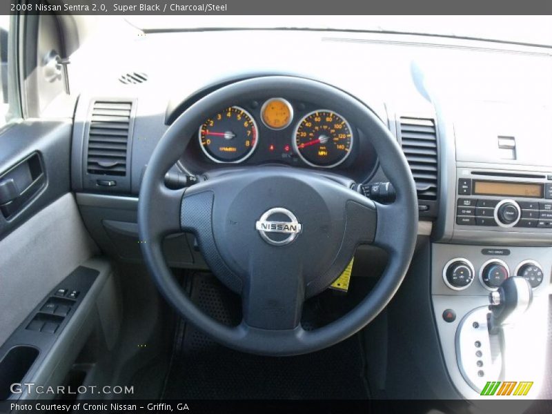 Super Black / Charcoal/Steel 2008 Nissan Sentra 2.0