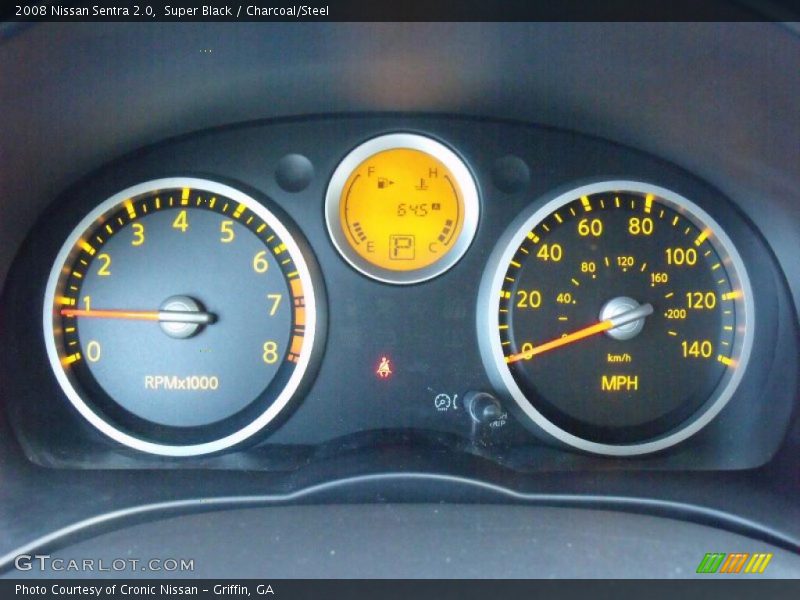Super Black / Charcoal/Steel 2008 Nissan Sentra 2.0