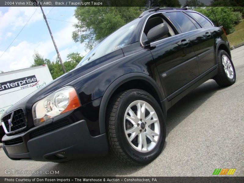 Black / Taupe/Light Taupe 2004 Volvo XC90 T6 AWD