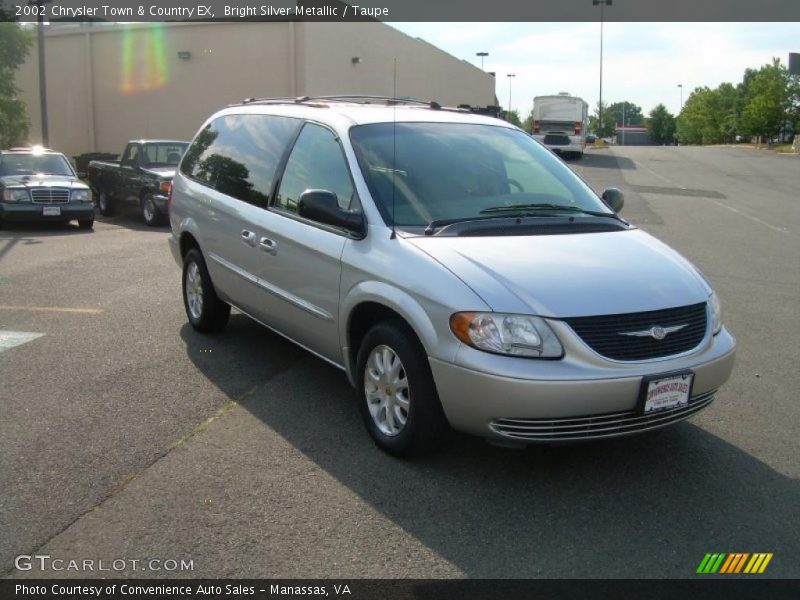 Bright Silver Metallic / Taupe 2002 Chrysler Town & Country EX