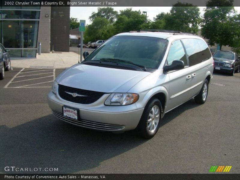 Bright Silver Metallic / Taupe 2002 Chrysler Town & Country EX