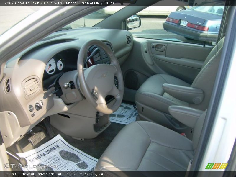 Bright Silver Metallic / Taupe 2002 Chrysler Town & Country EX