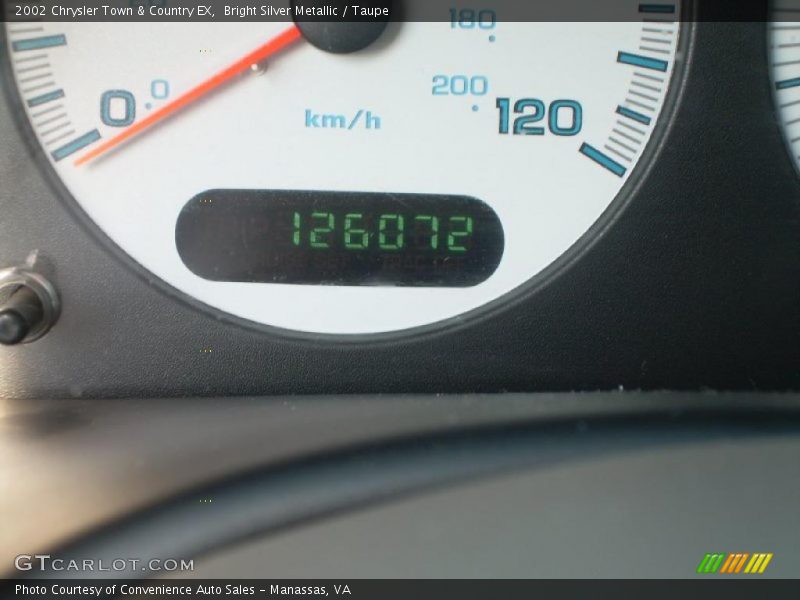Bright Silver Metallic / Taupe 2002 Chrysler Town & Country EX