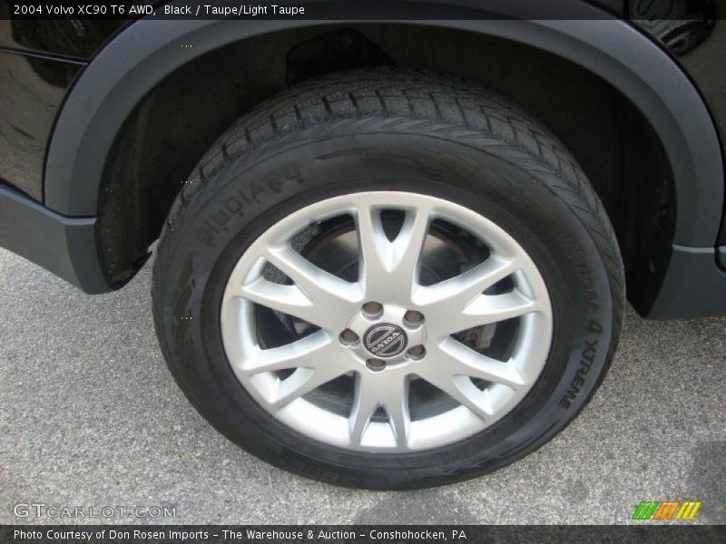 Black / Taupe/Light Taupe 2004 Volvo XC90 T6 AWD
