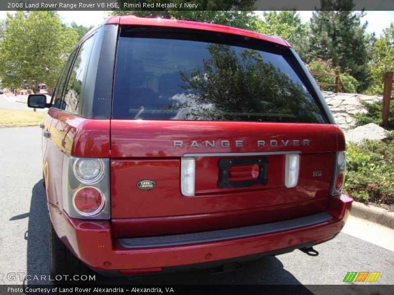 Rimini Red Metallic / Ivory 2008 Land Rover Range Rover V8 HSE