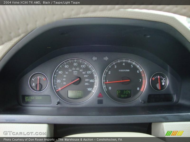 Black / Taupe/Light Taupe 2004 Volvo XC90 T6 AWD