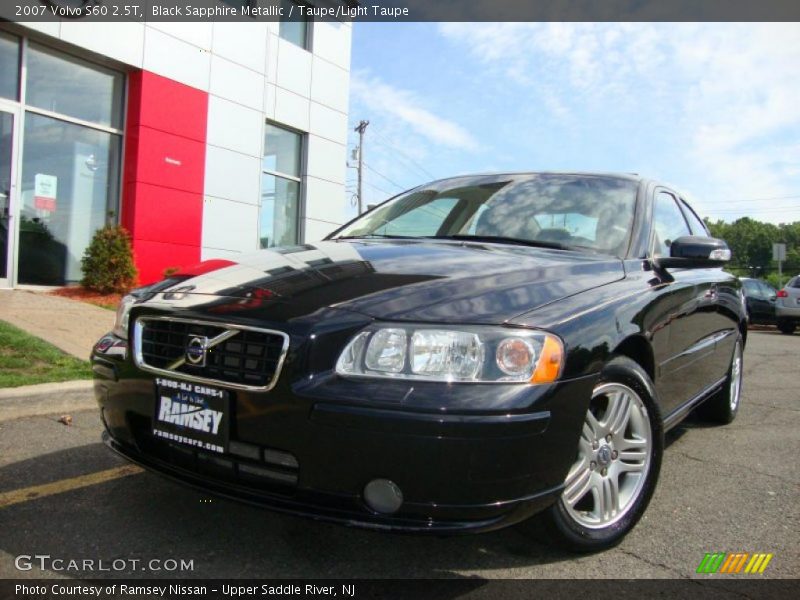 Black Sapphire Metallic / Taupe/Light Taupe 2007 Volvo S60 2.5T