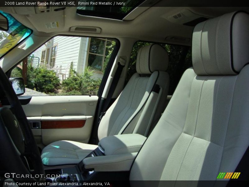 Rimini Red Metallic / Ivory 2008 Land Rover Range Rover V8 HSE
