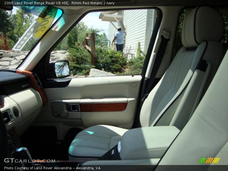 Rimini Red Metallic / Ivory 2008 Land Rover Range Rover V8 HSE