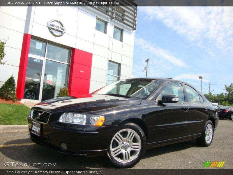 Black Sapphire Metallic / Taupe/Light Taupe 2007 Volvo S60 2.5T